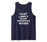 I'm Not Short I'm Just Concentrated Awesome Camiseta sin Mangas