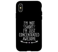 I'm Not Short I'm Just Concentrated Awesome Carcasa para iPhone X/XS