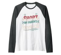 I'm Not Short My Parents Just Forgot To Water Me - Camiseta Manga Raglan