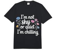 I'm Not Shy Or Quiet I'm Chilling Introvert Chill Vibes - Comfort Colors Adult Heavyweight T-Shirt