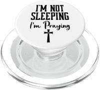 I'm Not Sleeping I'm Praying Pastor Appreciation Christian PopSockets PopGrip para MagSafe