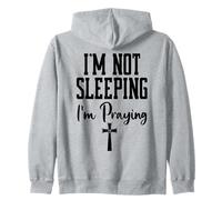 I'm Not Sleeping I'm Praying Pastor Appreciation Christian Sudadera con Capucha