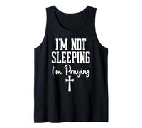 Im Not Sleeping Im Praying Shh Pastor Appreciation Christian Camiseta sin Mangas