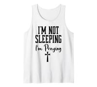 Im Not Sleeping Im Praying Shh Pastor Appreciation Christian Camiseta sin Mangas