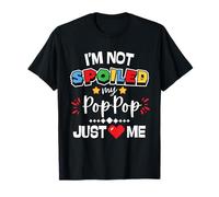 I'm Not Spoiled My Pop Pop Just Loves Me Video Game Team Kid Camiseta