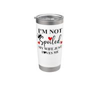I'm Not Spoiled My Wife Just Loves Me Men Spoiled Husband Vaso térmico de acero inoxidable de doble pared