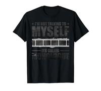 I'm Not Talking To Myself, Its Called Monologue Camiseta gráfica económica, Hombre, Negro, M