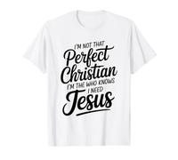 I'm Not That Christian Camiseta gráfica económica, Hombre, Blanco, XL