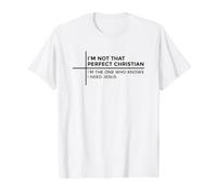 I'm Not That Christian Camiseta gráfica económica, Hombre, Blanco, XL