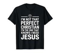 I'm Not That Christian Camiseta gráfica económica, Hombre, Negro, L