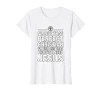 I'm Not That Christian Camiseta gráfica económica, Mujer, Blanco, XL