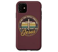 I'm Not That Christian I Need Jesus Retro Cross Carcasa para iPhone 11