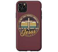 I'm Not That Christian I Need Jesus Retro Cross Carcasa para iPhone 11 Pro MAX