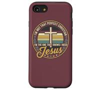 I'm Not That Christian I Need Jesus Retro Cross Carcasa para iPhone SE (2020) / 7/8