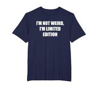 I'm Not Weird, I'm Edición Limitada Camiseta, Hombre Tallas Grandes, Azul Marino, 4X Alto