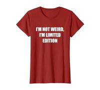 I'm Not Weird, I'm Edición Limitada Camiseta, Mujer, Arándano, 3XL