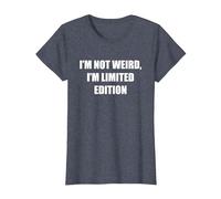 I'm Not Weird, I'm Edición Limitada Camiseta, Mujer, Azul Jaspeado, S