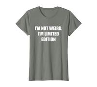 I'm Not Weird, I'm Edición Limitada Camiseta, Mujer, Verde Militar Jaspeado, XXL