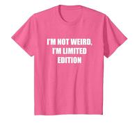 I'm Not Weird, I'm Edición Limitada Camiseta, Niños, Rosa Jaspeado, 12 años
