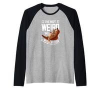 I'm Not Weird I'm Edición Limitada Funny Sloth Camiseta Manga Raglan