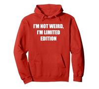 I'm Not Weird, I'm Edición Limitada Sudadera con Capucha, Unisex para Adultos, Rojo, XXL