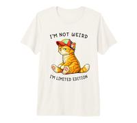 I'm Not Weird I'm Limited Edition Funny Orange Cat Meme Camiseta Premium