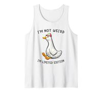 I'm Not Weird I'm Limited Edition Funny Silly Goose Meme Camiseta sin Mangas