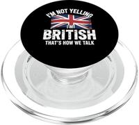 I'm Not Yelling I'm British That's How We Talk PopSockets PopGrip para MagSafe