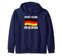 I'm Not Yelling I'm German Country Flag Alemania Cita Sudadera con Capucha