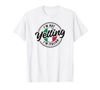 I'm Not Yelling I'm Italian Camiseta gráfica económica