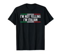 I'm Not Yelling I'm Italian Camiseta gráfica económica