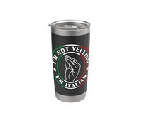 I'm Not Yelling I'm Italian Vaso térmico de acero inoxidable de doble pared