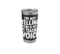 I'm Not Yelling This Is My PE Teacher Voice Vaso térmico de acero inoxidable de doble pared