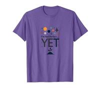 Im Not Yet The Power of Yet - Cita Motivacional Camiseta, Hombre, Morado Jaspeado, M
