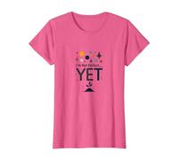 Im Not Yet The Power of Yet - Cita Motivacional Camiseta, Mujer, Rosa Jaspeado, L