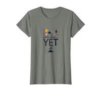 Im Not Yet The Power of Yet - Cita Motivacional Camiseta, Mujer, Verde Militar Jaspeado, XL