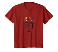 Im Not Yet The Power of Yet - Cita Motivacional Camiseta, Niños, Arándano, 8 años