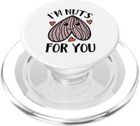 I'm Nuts For You Cute Happy Valentine's Day Testicles PopSockets PopGrip para MagSafe