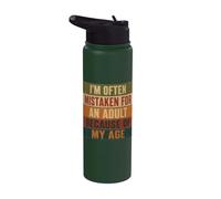 I'm Often Mistaken for an Adult Because of My Age Stainless Steel Insulated Water Bottle