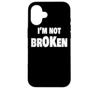 I'm Ok Broken Grief Keepsake Invisible Illness I'm Not Ok Carcasa para iPhone 16