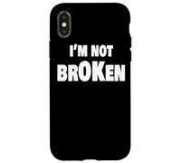 I'm Ok Broken Grief Keepsake Invisible Illness I'm Not Ok Carcasa para iPhone X/XS
