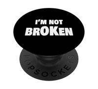 I'm Ok Broken Grief Keepsake Invisible Illness I'm Not Ok PopSockets PopGrip Adhesivo