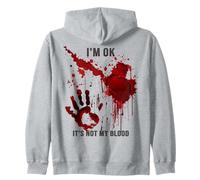 I'm Ok It's Not My Blood Sudadera con Capucha Blood Stained Bloody Graphic Sudadera con Capucha
