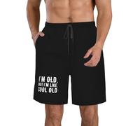 I'm Old But I'm Like Cool Old Swim Shorts Verano Playa Trajes de baño Bañador con cordón para Hombre
