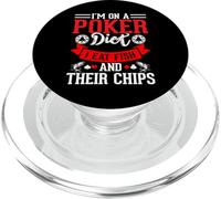 I'm On A Poker Diet I Eat Fish and Their Chips PopSockets PopGrip para MagSafe