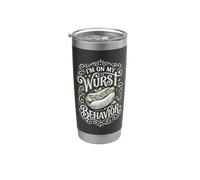 Im On My Wurst Comportamiento Divertido amante de los perros calientes Foodie Vaso térmico de acero inoxidable de doble pared