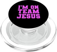 Im On Team Jesús Escritura Versículo de la Biblia Oración Cristiana Señor PopSockets PopGrip para MagSafe
