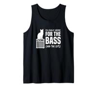 Im Only Here For The Bass and The Cats Bajista Jugador Gato Camiseta sin Mangas