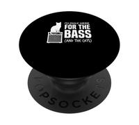 Im Only Here For The Bass and The Cats Bajista Jugador Gato PopSockets PopGrip Adhesivo