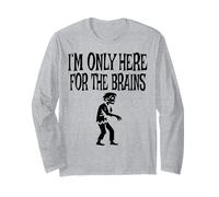 I'm Only Here For The Brains Costume Halloween Zombie Manga Larga